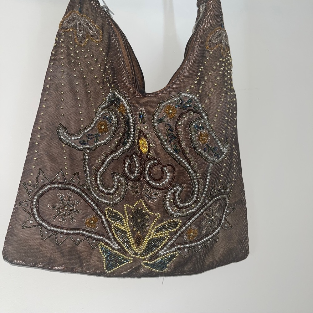 New Aldo Beaded Hobo Shoulder Bag - Picture 6 of 9